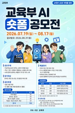 공모전 포스터 제작 사례